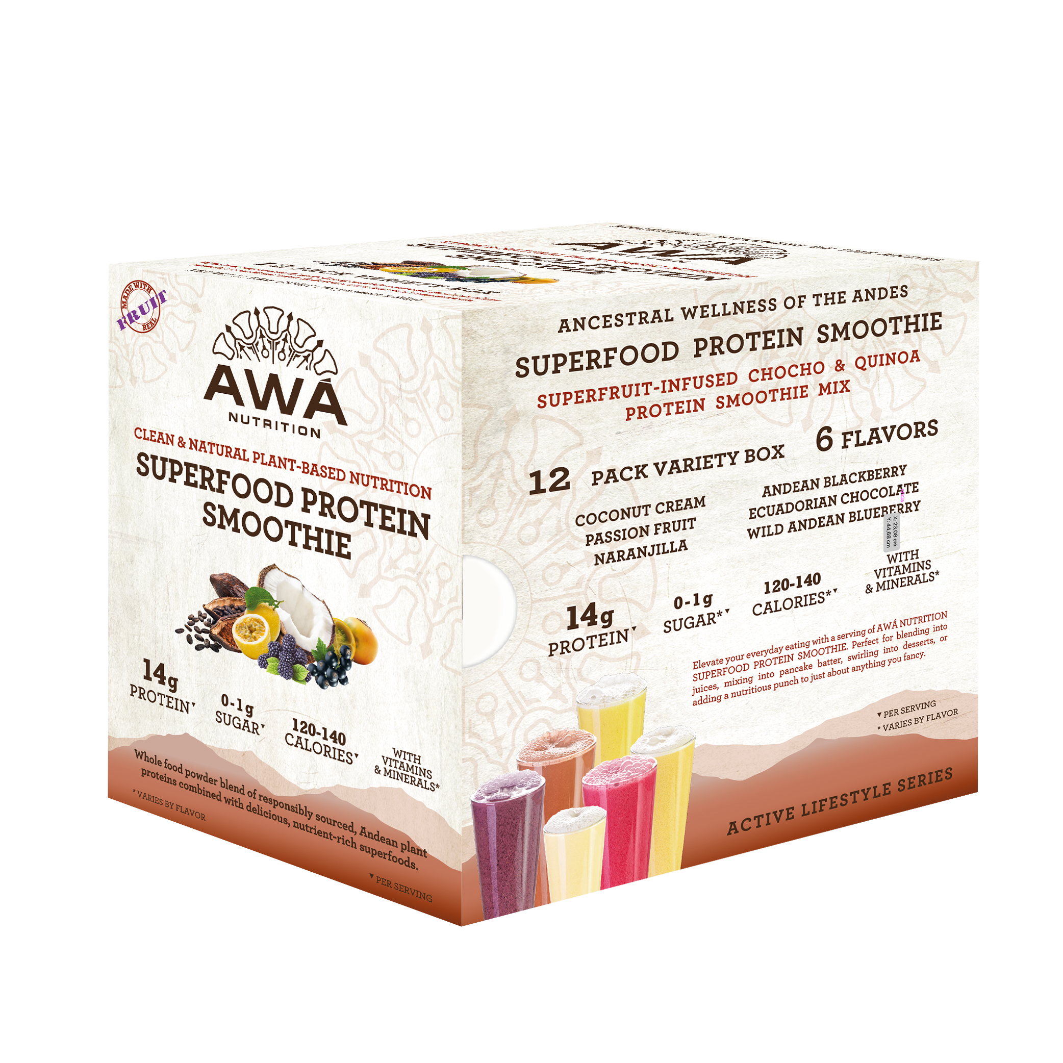 CAJA 12 SACHETS SURTIDOS - SUPERFOOD PROTEIN SMOOTHIE 360g