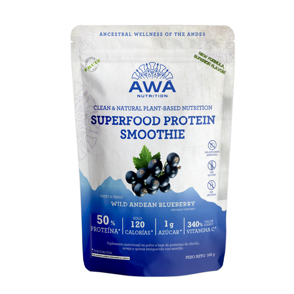 superfood protein smoothie mortiño 336g