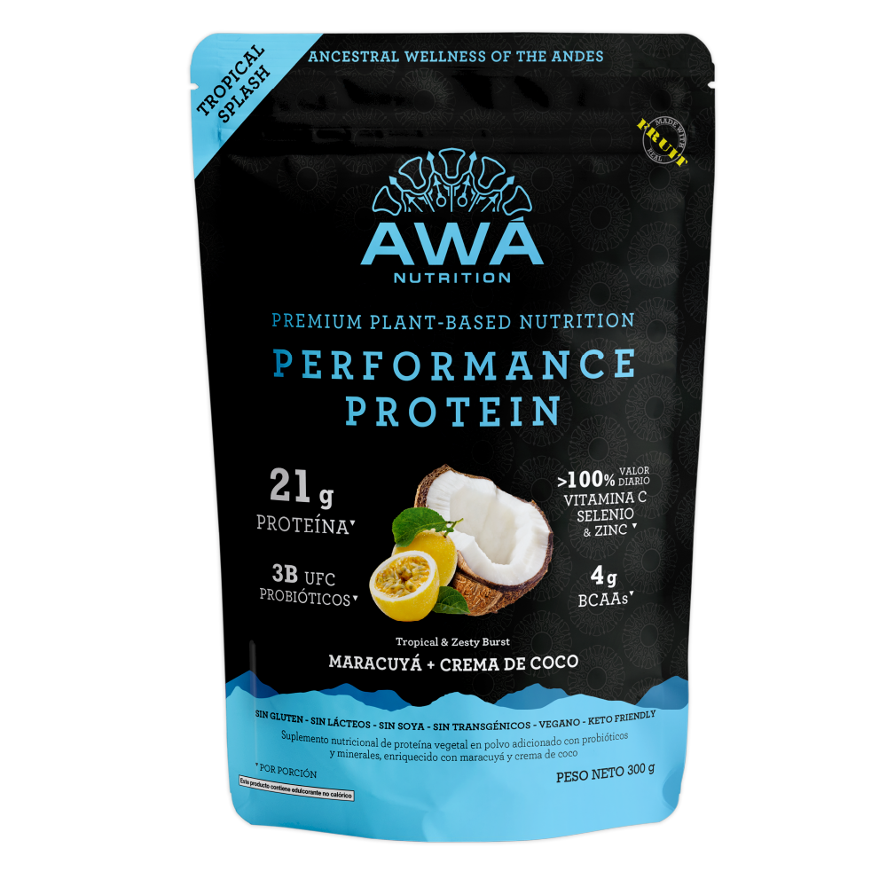 performance protein – coco + maracuyá tropical splash 300g