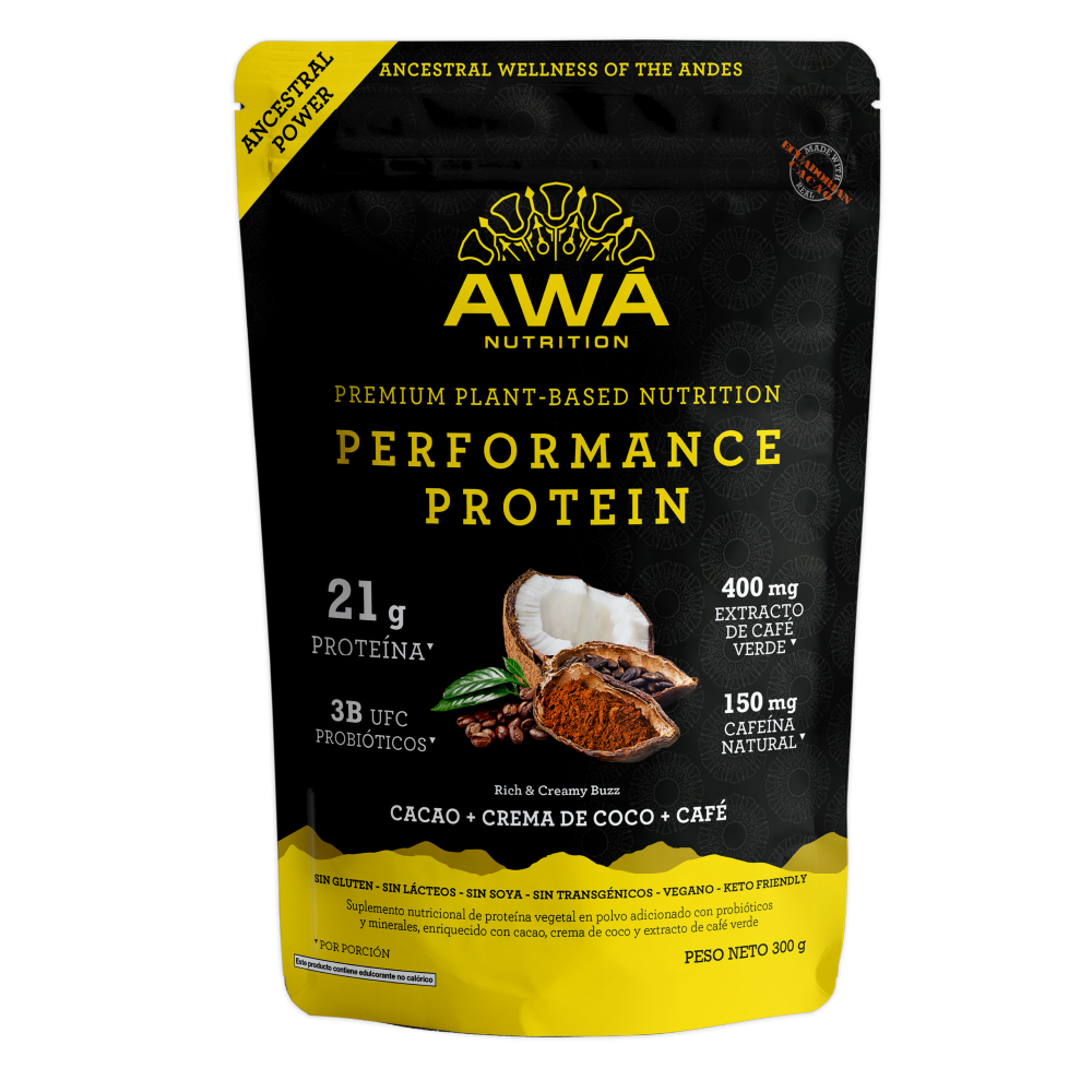 performance protein – cacao + coco + café ancestral power 300g
