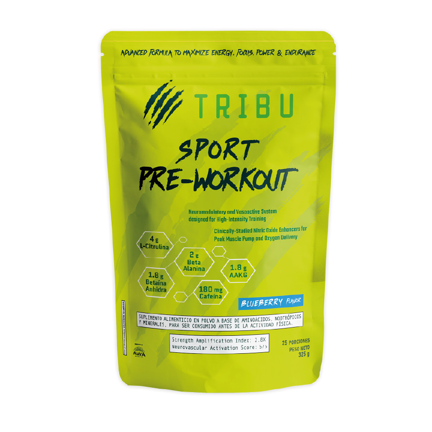 TRIBU SPORT Pre-Workout Blueberry